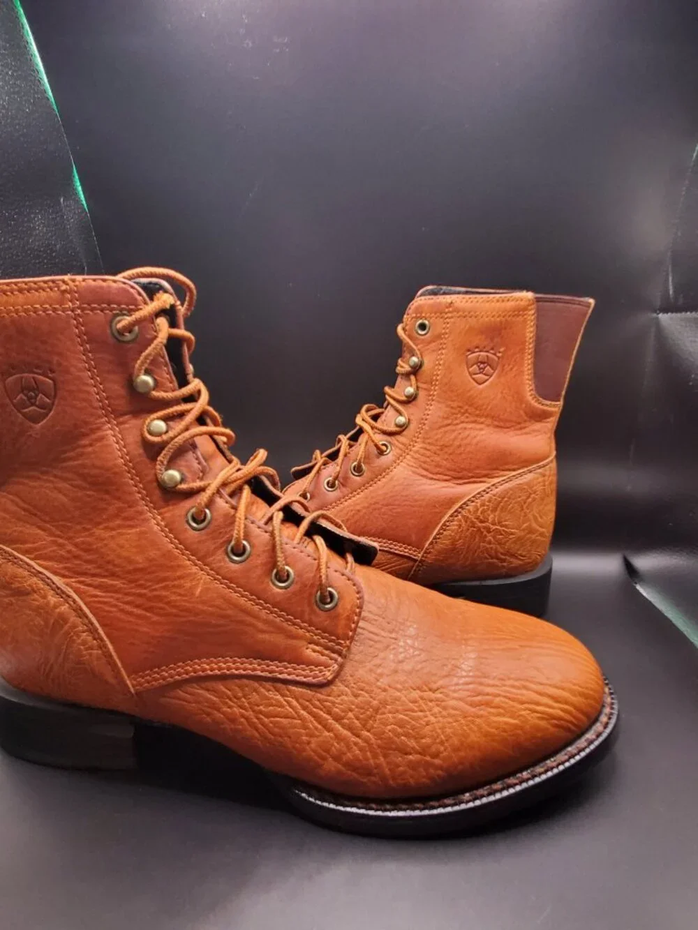 Ariat Cobalt Leather Lace-Up Boots Men's US 8.5D